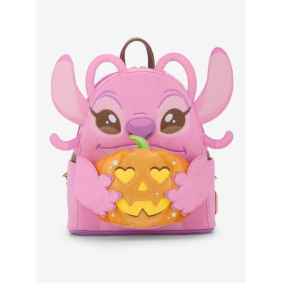 Loungefly Disney Lilo & Stitch Angel Pumpkin Glow-In-The-Dark Sac à dos - Import Octobre 2025
