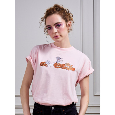 Disney The Aristocats Kittens & Jack-o-Lanterns brodé Women's T-Shirt - Import Septembre 202534205185_hi?$productMainDesktop$&f
