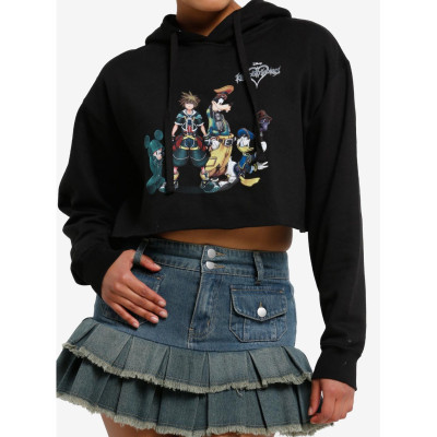 Disney Kingdom Hearts Group Girls Crop Sweatshirt à capuche - Import Septembre 202533783068_hi?$productMainDesktop$&fmt=auto1234
