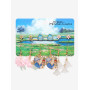 Studio Ghibli® Howl's Moving Castle Calcifer & Sophie Floral Earring Set - Import Septembre 2025