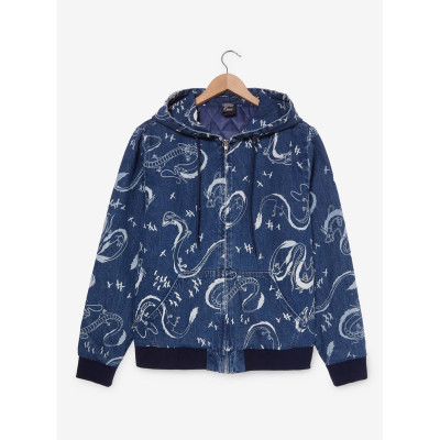 Studio Ghibli® Spirited Away Haku Allover Print Denim zippé Sweatshirt à capuche - Import Novembre 202534387764_hi?$productMain