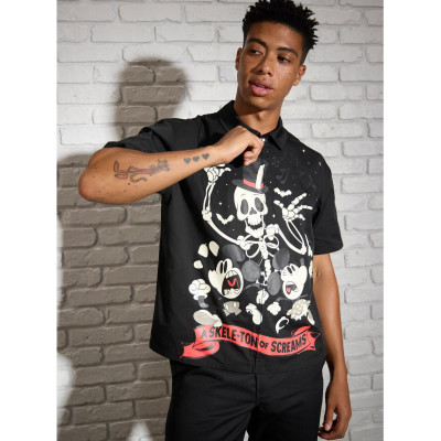 Our Universe Disney Mickey Mouse & Minnie Mouse Skeleton tissé Top - Import Septembre 202533933387_hi?$productMainDesktop$&fmt=a
