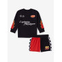 Disney Pixar Cars Lightning McQueen Flame Enfant en bas âge Long manche T-Shirt & Shorts Set - Import Septembre 2025