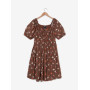 Over The Garden Wall Floral Icons Allover Print Smock Robe Plus Size - Import Septembre 2025