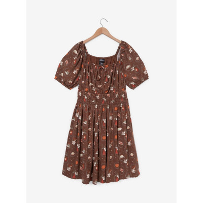 Over The Garden Wall Floral Icons Allover Print Smock Robe Plus Size - Import Septembre 202534329105_hi?$productMainDesktop$&fmt