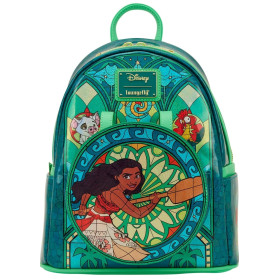Sac a dos Loungefly Disney Princesse Stained glass collection : Moana Vaiana - import janvier 2026