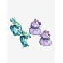 Boucles d'oreilles Disney Villains Pain & Panic Front/Back - Import