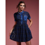 Coraline Plaid Star Babypoupée Robe - Import Septembre 2025