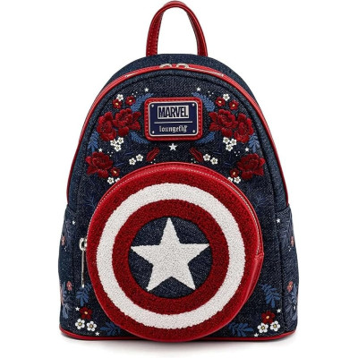copy of Portefeuille loungefly marvel captain america 80th anniversary floral sheild