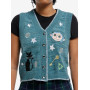Coraline Icons tricoté Girls Pull Vest - Import Octobre 2025