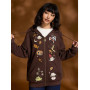 Over The Garden Wall Icons Oversized Thermal Sweatshirt à capuche - Import Octobre 2025