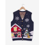 Disney Mickey Mouse & Friends Holiday Scene Pull Vest - Import Novembre 2025 Disney Mickey Mouse & Friends Holiday Scene Pull Vest - Import Novembre 2025