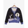Disney l'étrange noël de Mr Jack Jack & Sally Snowy Night Scene Cardigan - Import Octobre 2025
