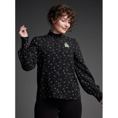 Her Universe Disney The Haunted Mansion Eyes boutonné Long-manche Top - Import Octobre 202532285285_hi?$productMainDesktop$&fmt