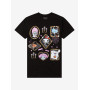 Hello Kitty And Friends Halloween Portraits Puff Print Girls T-Shirt - Import Octobre 2025