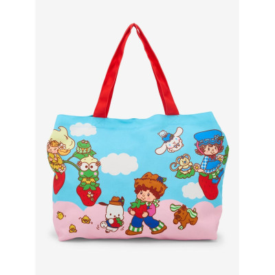 Oversize canvas Tote Bag Loungefly Sanrio X Strawberry shortcake - précommande septembre