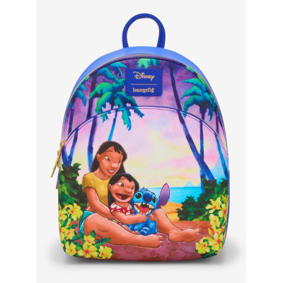 Sac a dos Loungefly Disney Lilo & Stitch Ohana Beach - import octobre