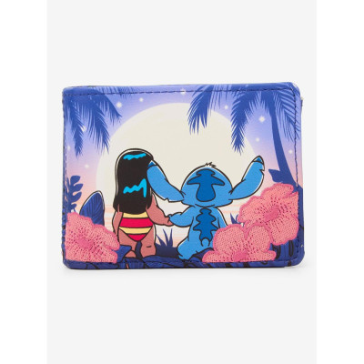 Loungefly Disney Lilo & Stitch Floral Sunset Scene Wallet (BoxLunch 10th Anniversary Edition) - Import Octobre 202534367525_hi?