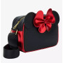 Sac a main Loungefly Minnie metallic red bow ears - précommande septembre