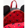 Sac a dos Loungefly Minnie metallic red bow ears - précommande septembre