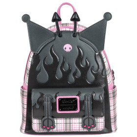 Sac a dos Sanrio Kuromi Flames and Plaid - import novembre