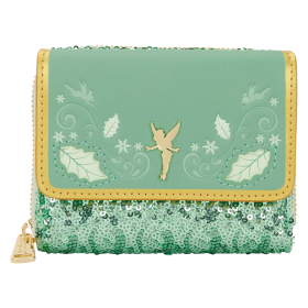 Portefeuille Loungefly Peter Pan Tinker Bell Holiday Sequin - précommande novembre / décembre Portefeuille Loungefly Peter Pan Tinker Bell Holiday Sequin - précommande novembre / décembre
