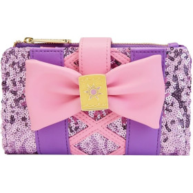 Portefeuille Loungefly Princesse sequin Raiponce - import