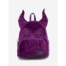 Sac à dos Loungefly Disney Sleeping Beauty Purple Velvet Maleficent Figural - import octobre / novembre