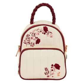Sac a dos convertible Loungefly Cream & Red Floral - précommande octobre / novembre