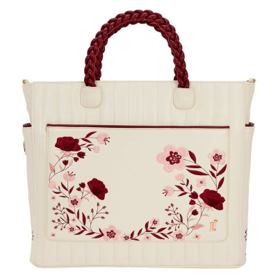 Tote bag convertible Loungefly Cream & Red Floral - précommande octobre / novembre