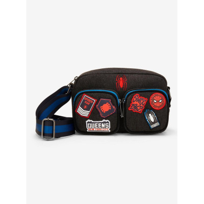 Loungefly Marvel Spider-Man Patches Denim Crossbody Bag - Import Novembre 202534363352_hi?$productMainDesktop$&fmt=auto12345343