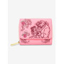 Loungefly Disney Beauty and the Beast Pink Roses portefeuille - Import Décembre 2025 Loungefly Disney Beauty and the Beast Pink Roses portefeuille - Import Décembre 2025