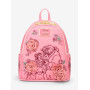 Loungefly Disney Beauty and the Beast Pink Roses Sac à dos - Import Décembre 2025 Loungefly Disney Beauty and the Beast Pink Roses Sac à dos - Import Décembre 2025
