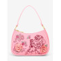 Loungefly Disney Beauty and the Beast Pink Roses Crossbody Bag - Import Décembre 2025 Loungefly Disney Beauty and the Beast Pink Roses Crossbody Bag - Import Décembre 2025