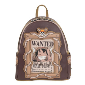 Sac à dos Loungefly One Piece Wanted Dead or Alive Monkey D. Luffy - import janvier 2026