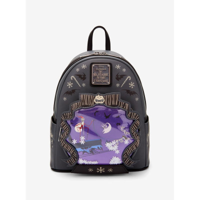 Loungefly Disney l'étrange noël de Mr Jack Sleigh Ride Snow Globe Glow-in-the-Dark Sac à dos - Import Novembre 202534497209_hi?