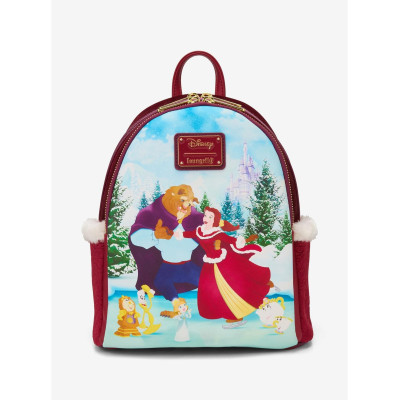 Sac à dos Loungefly Disney Beauty and the Beast Winter Ice Skating - import novembre