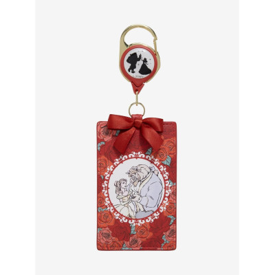 Lanière rétractable Disney Beauty and the Beast Belle & Beast Roses - import décembre