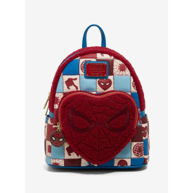 Sac à dos Loungefly Marvel Spider-Man Sherpa Heart - précommmande novembre / décembre Sac à dos Loungefly Marvel Spider-Man Sherpa Heart - précommmande novembre / décembre