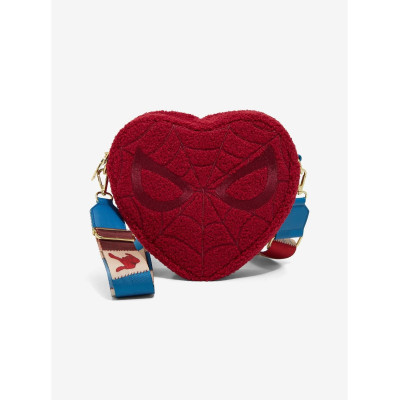 Sac à main Loungefly Marvel Spider-Man Sherpa Heart - précommmande novembre / décembre