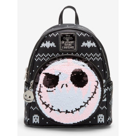 Sac à dos Loungefly The Nightmare Before Christmas Jack Reversible Sequins - précommande novembre / décembre Sac à dos Loungefly The Nightmare Before Christmas Jack Reversible Sequins - précommande novembre / décembre