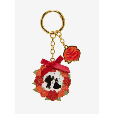Loungefly Disney Beauty and the Beast Rose Wreath Multi-Charm porte clé - Import Novembre 202534562662_hi?$productMainDesktop$&