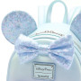 Sac à dos Loungefly Minnie Mouse Sequined Winter Blue - import novembre