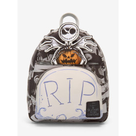 Sac à dos Loungefly l'étrange noël de Mr Jack Jack RIP - Import Sac à dos Loungefly l'étrange noël de Mr Jack Jack RIP - Import