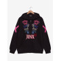 Arcane Jinx Icons brodé zippé Sweatshirt à capuche - Import Décembre 2025