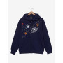 Disney Pixar WALL-E EVE & WALL-E Space brodé zippé Sweatshirt à capuche - Import Décembre 2025