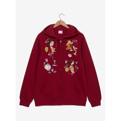 Disney Beauty and The Beast brodé Characters zippé Sweatshirt à capuche - Import Décembre 202534988121_hi?$productMainDesktop$&