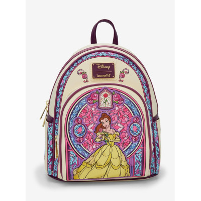 Sac a dos Loungefly Disney Beauty and the Beast Belle Stained Glass Portrait - Import