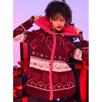 Hazbin Hotel Angel Dust Fair Isle Sherpa Girls Ostylo Cardigan - Import Décembre 202534935544_hi?$productMainDesktop$&fmt=auto12