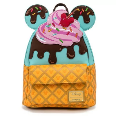 Disney Loungefly Mini Sac A Dos Mickey & Minnie Sweets Ice Cream 